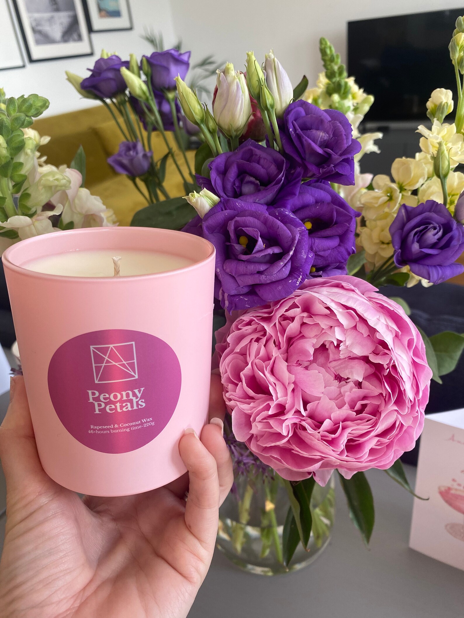 Peony Petals Candle 30cl Etsy