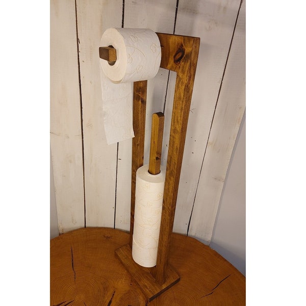 Toilettenpapierhalter aus Holz