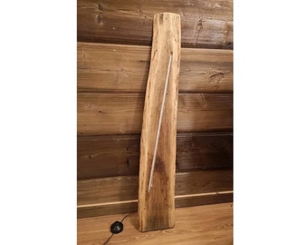 Wooden lamp oak board