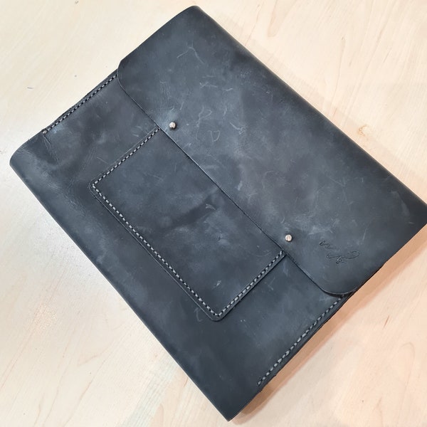 Handgemachte Portfolio Tasche für Ipad Ipad Hülle aus echtem Leder Handgemachte Seitentasche für Ipad