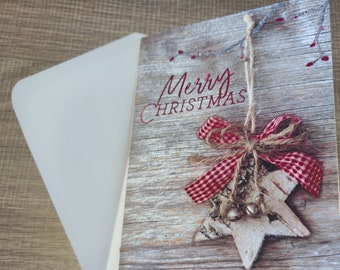 Christmas Journal, Handbound Journal, Upcycled Card Diary