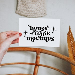 5x7 Karten Mockup, Vorderseite und Rückseite Karte Mockup, Boho Karte Mockup, Karte Mockup für Druck auf Anfrage, Karte Mockup für Karten Vorlagen