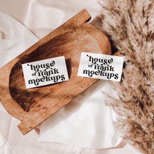 3,5x2 Karten Mockup, Vorderseite und Rückseite Karte Mockup, Visitenkarte Mockup, Karte Mockup für Druck auf Anfrage, Karte Mockup für Karten vorlagen