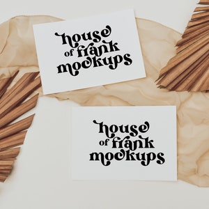 5x7 Karten Mockup, Vorder und Rückkarte Mockup, Einladungskarte Mockup, Karte Mockup für Print on Demand, Karte Mockup für Vorlagen, Template