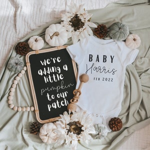 Editable Baby Announcement, Editable Baby Reveal, Neutral Pregnancy Announcement, Social Media Pregnancy Announcement, Pregnancy Reveal