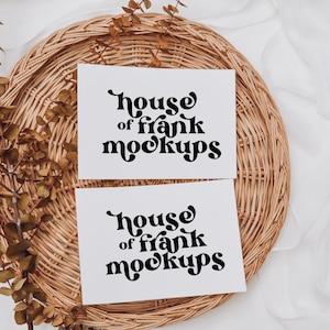 5x7 Karten Mockup, Vorderseite und Rückseite Karte Mockup, Einladungskarte Mockup, Karte Mockup für Druck auf Anfrage, Karte Mockup für Vorlagen, Vorlage