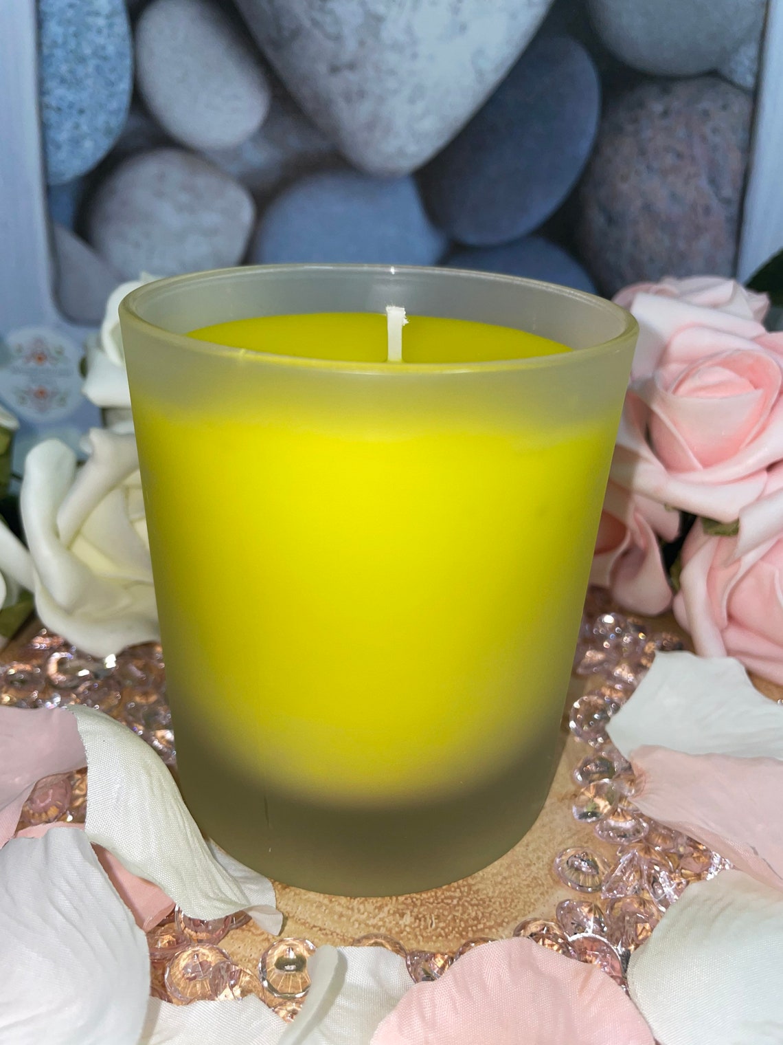 30cl frosted clear glass candle Etsy