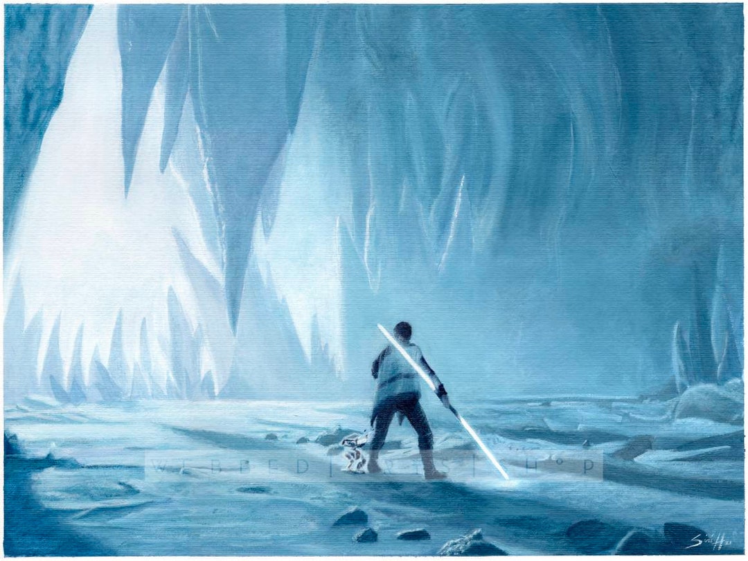 print-jedi-fallen-order-ice-caves-acrylic-painting-etsy