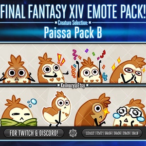 FFXIV Paissa Pack B Emotes!