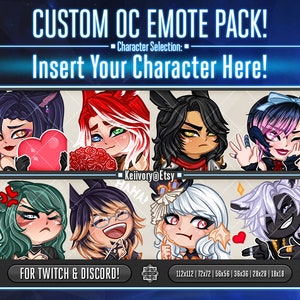 Custom OC Emote Pack!