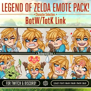 Legend of Zelda: Breath of the Wild & Tears of the Kingdom Emote Pack!