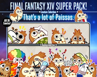 FFXIV That&#39;s a Lot of Paissas Emote Pack!