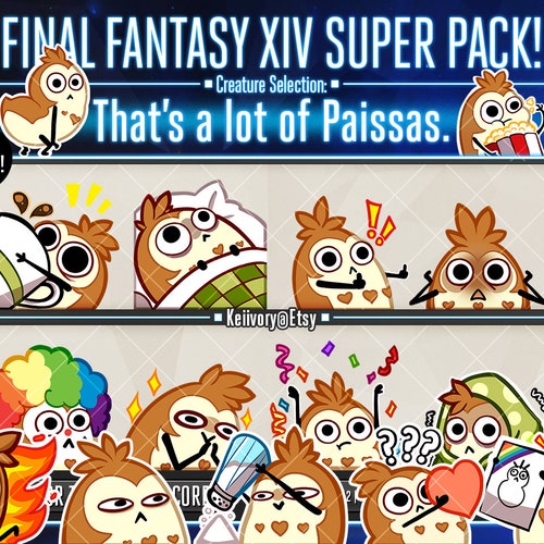 FFXIV That's a Lot of Paissas Emote Pack - Etsy FFXIV That's a Lot of Paissas Emote Pack - Etsy