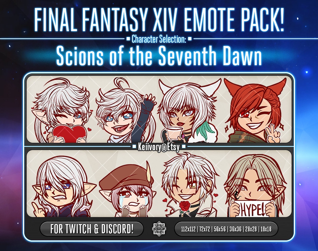FFXIV Compilation Emotes Etsy