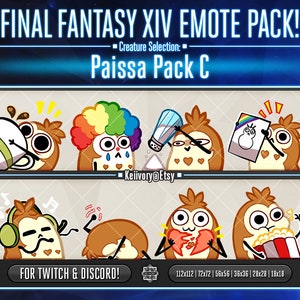 FFXIV Paissa Pack C Emotes!