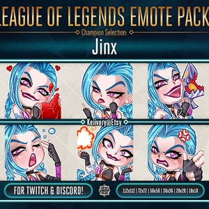 LoL: Jinx Emote Pack!