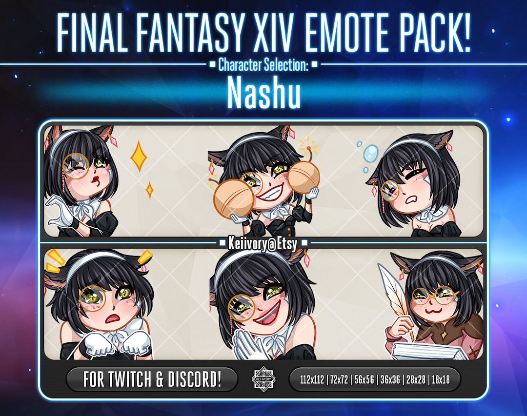 FFXIV Nashu Emote Pack! - Etsy