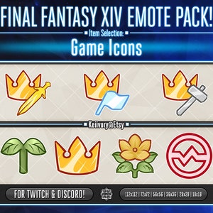 FFXIV Game Icon Emote Pack!