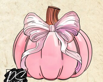Pink Coquette Pumpkin PNG
