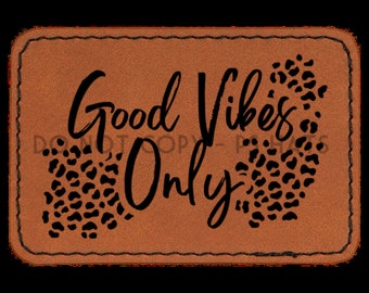 Good Vibes Only PNG - Hat Patch Downloads, Hat PNG files + Mock-Up or T-shirt Image