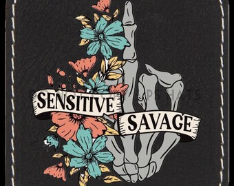 Sensitive Savage PNG - Hat Patch Downloads, Hat PNG files + Mock-Up