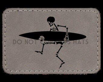 Surfing Skeleton PNG - Hat Patch Downloads, Hat PNG files + Mock-Up
