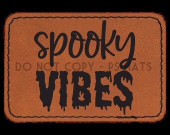 Spooky Vibes PNG - Hat Patch Downloads, Hat PNG files + Mock-Up or t-shirt image