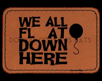 We All Float  PNG - Hat Patch Downloads, Hat PNG files + Mock-Up or t-shirt image