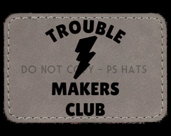 Trouble Makers Club PNG - Hat Patch Downloads, Hat PNG files + Mock-Up