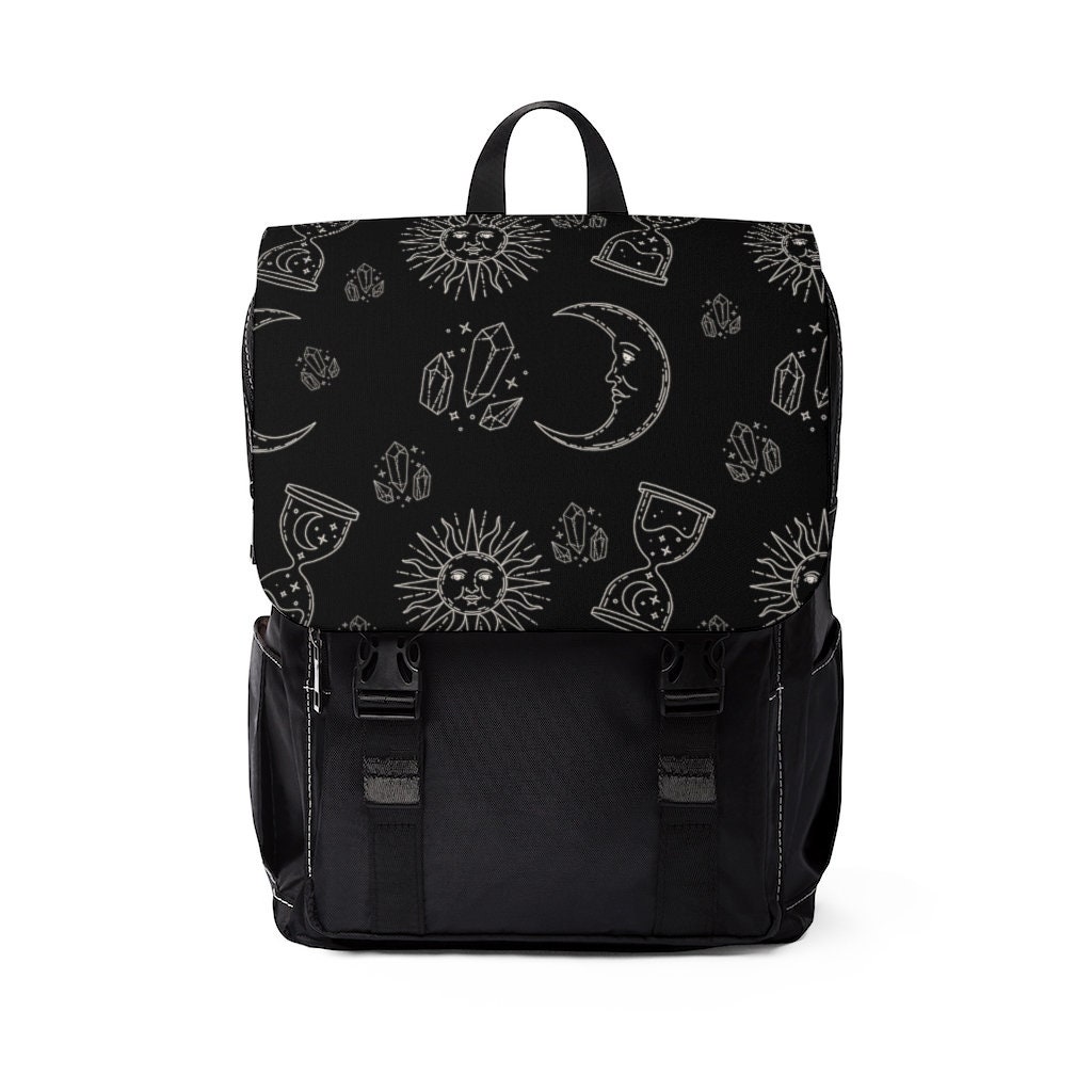 Discover Boho Sun and Moon Unisex Casual Shoulder Backpack
