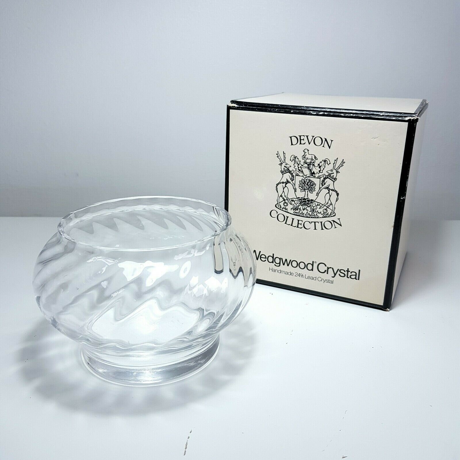 Wedgwood Crystal Devon Collection Tara Bowl Vintage Handmade Etsy