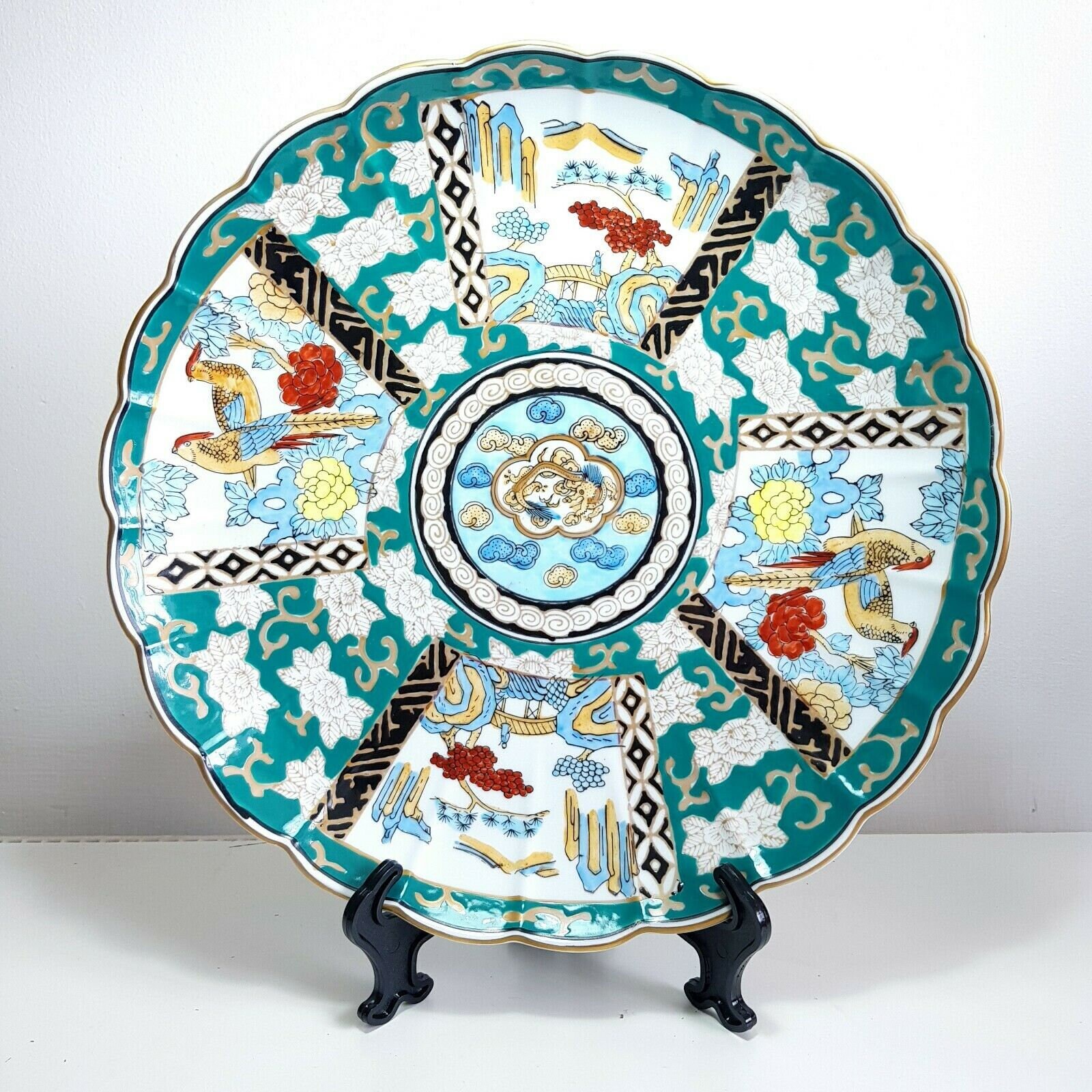 Vintage Japanese Gold Imari Hand Painted Plate 20th Century Etsy