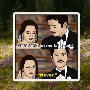 Twilight Bella swan and Charlie swan wedding scene sticker