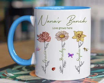 Personalized Gifts, Birthday Gifts, Nana's Bunch, Gifts For Mom, Gifts For Gandma, Grandma Gifts, Grandma Birthday Gifts, Mothers Day Gifts