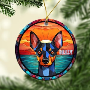 Miniature Pinscher Gifts, Christmas Ornaments, Birthday Gifts, Dog Ornament, Christmas Decorations, Dog Gifts, Dog Lovers Gifts For Women