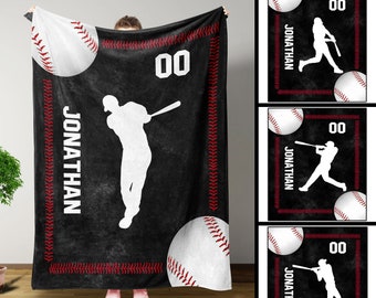 Custom Blanket, Baseball Blanket, Throw Blanket, Baseball Gifts, Baseball Gifts For Boys, Gifts For Men, Gifts For Baseball Players Boys