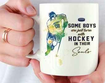 Hockey Mug, Personalized Mug, Coffee Mug, Hockey Gifts, Gifts For Boys, Christmas Gifts For Men, Team Gifts, Gifts For Kids, Gifts For Him