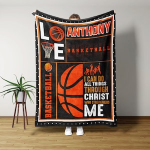 Basketball Blanket, Basketball Gifts, Custom Blankets, Throw Blankets, Basketball Gifts For Men, Girls Soccer Gifts, Christmas Gifts For Men