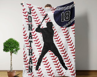 Baseball Blanket, Personalized Blankets And Throws, Boys Baseball Gifts, Baseball Gifts, Christmas Gifts For Men, Baseball Team Gifts