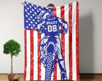 Dirt Bike Blanket, Personalized Blankets And Throws, Dirt Bike Gifts, Motocross Gifts, Christmas Gifts For Men, Gifts For Motorcycle Lovers