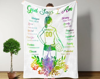 Custom Blanket, Volleyball Blanket, Throw Blanket, Volleyball Gifts, Christmas Gifts For Women, Volleyball Gifts For Teen Girls, Team Gifts