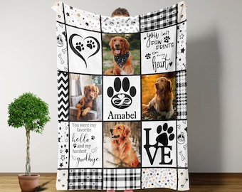 Custom Blanket, Dog Memorial Blanket, Dog Memorial Gifts For Loss Of Dog, Gifts For Dog Lovers, Pet Memorial Gifts For Dogs, Throw Blanket