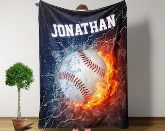 Baseball Blanket, Baseball Gifts, Personalized Blankets And Throws, Christmas Gifts, Boys Baseball Gifts, Gifts For Baseball Players Boys