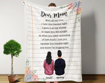 Mom Quotes Blanket Etsy