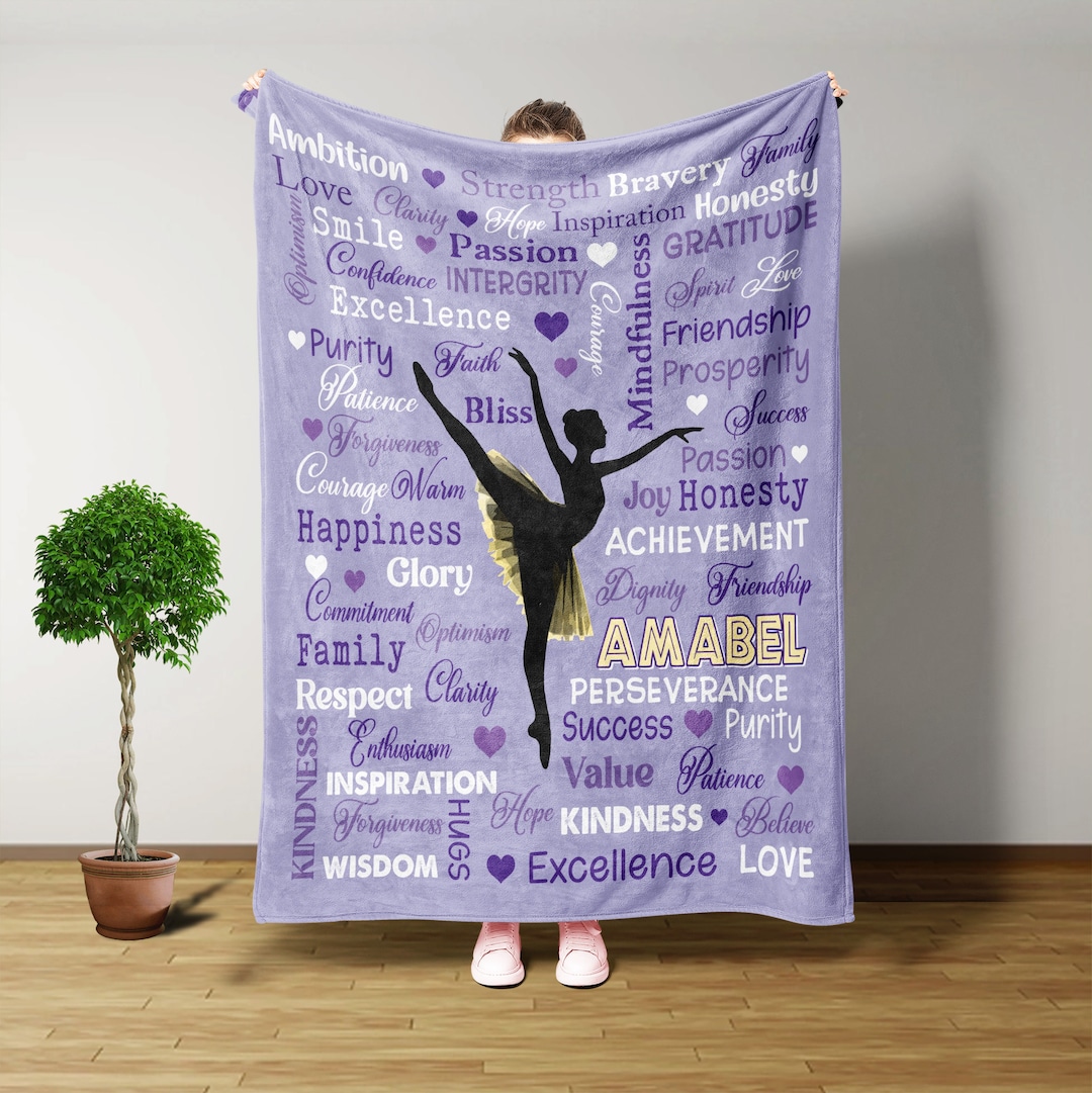 Dance Blanket, Dance Gifts, Personalized Blankets and Throws, Christmas