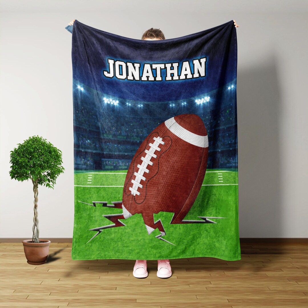 Football Blankets, Boys Football Gifts, Personalized Blankets and