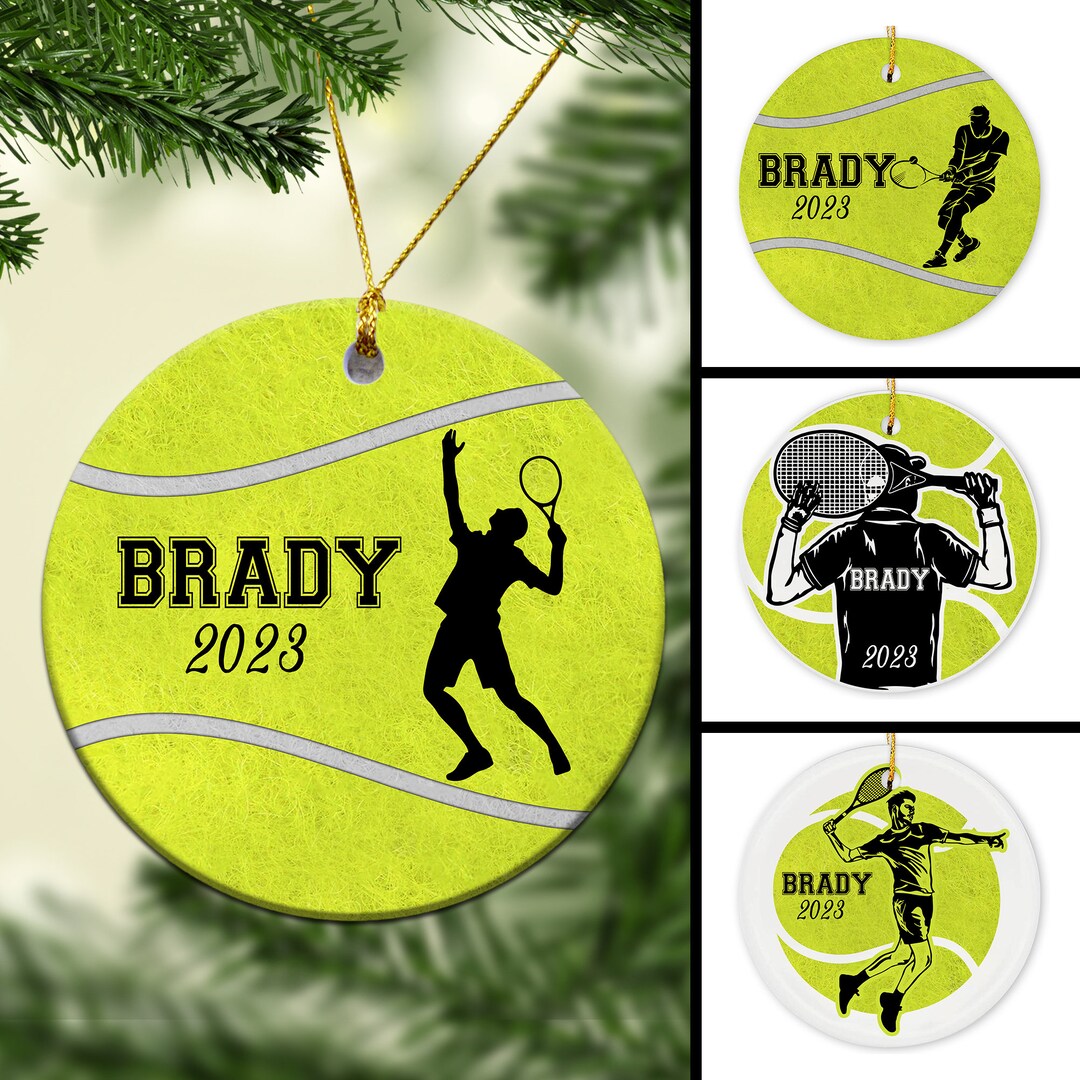 Personalized Ornaments, Tennis Ornament, Tennis Gifts, Christmas Decor