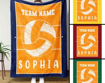 Custom Blanket, Volleyball Blanket, Throw Blanket, Volleyball Gifts, Volleyball Gifts For Team, Gifts For Girls, Christmas Gifts For Women