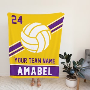 Volleyball Blanket, Personalized Blanket, Volleyball Gifts, Throw Blanket, Volleyball Gifts For Team, Christmas Gifts, Gifts For Girls