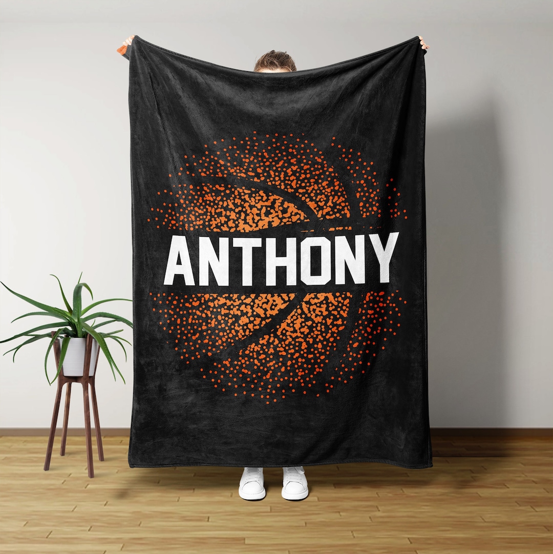 Basketball Blanket, Personalized Blankets and Throws, Basketball Gifts